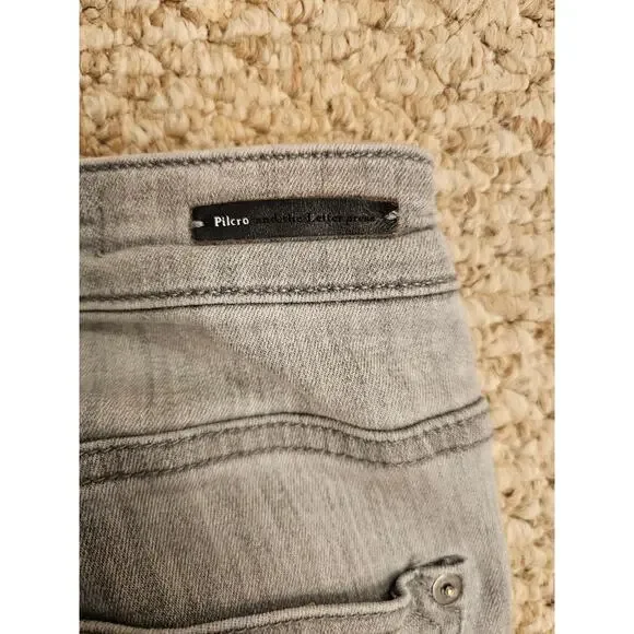 Anthropologie- Pilcro & The Letterpress High Rise Skinny Jeans in Grey Size 30 - Picture 5 of 5
